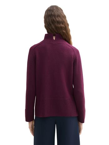 knit cosy mock-neck - 1042983