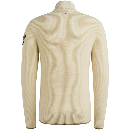 Half zip collar cotton mix yarn - PKW2509324