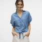 VMFLEUR SS BOW TENCEL SHIRT - 10326059