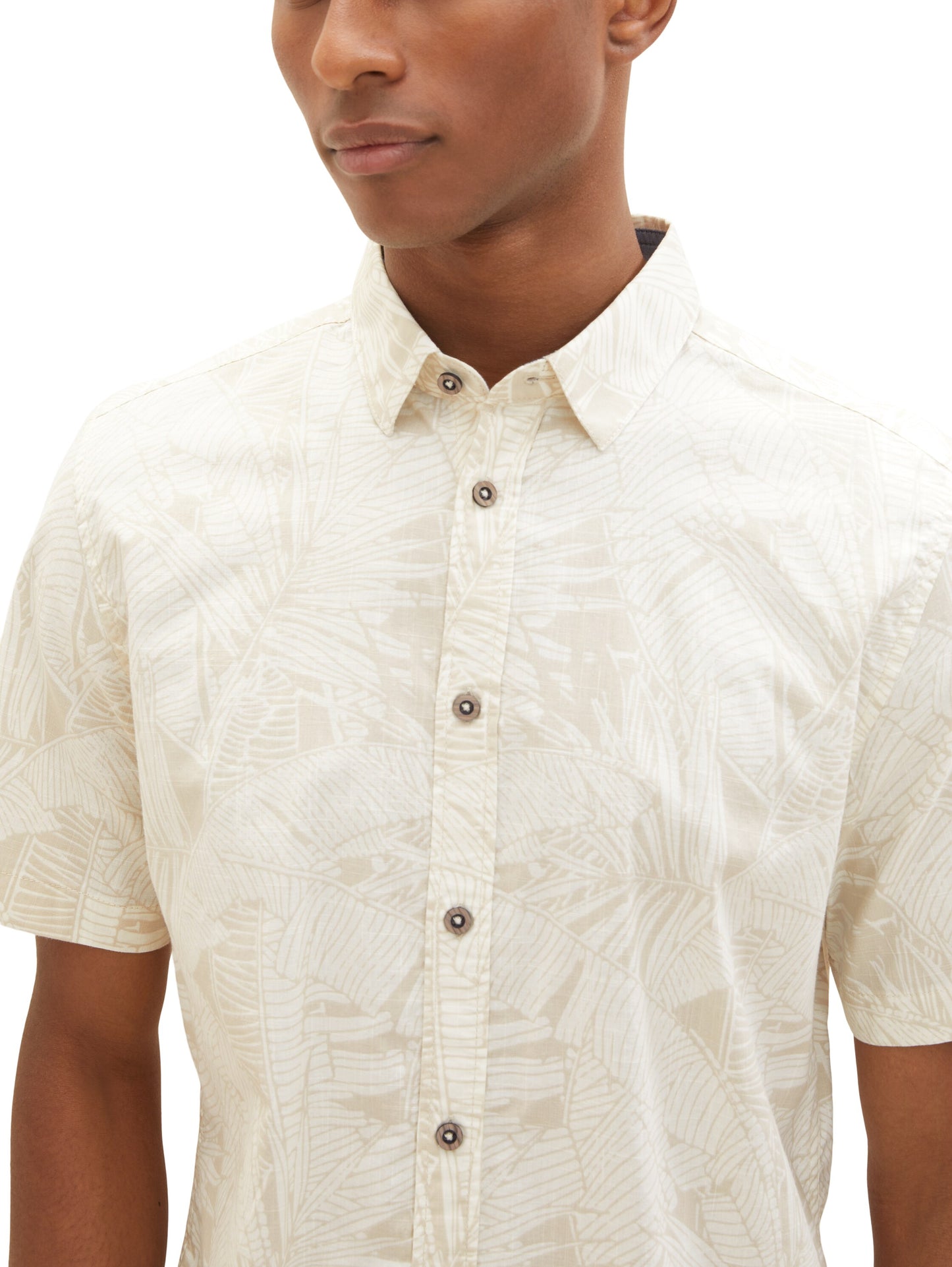 printed slubyarn shirt - 1036222