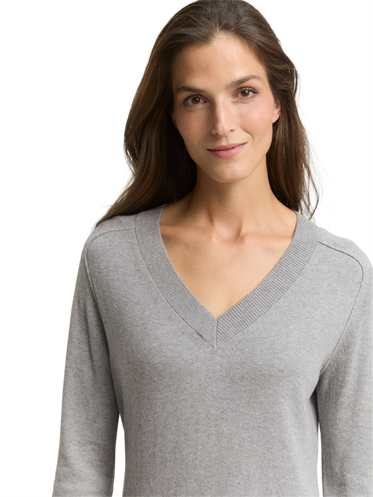 dress knit with v-neck - 1049139