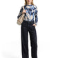 T-shirt mock neck alloverprint - 1048930
