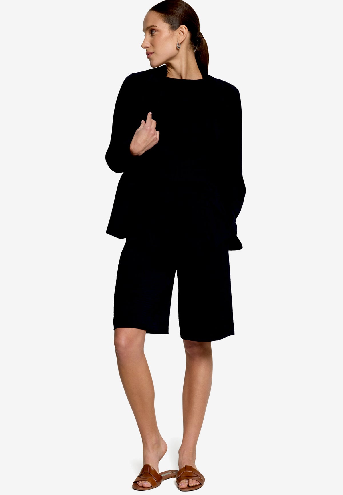 Strickpullover Kurz ohne Arm - 110-10003992