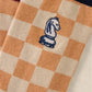 CHECKERBOARD EMBRODIERY SOCK - 446803