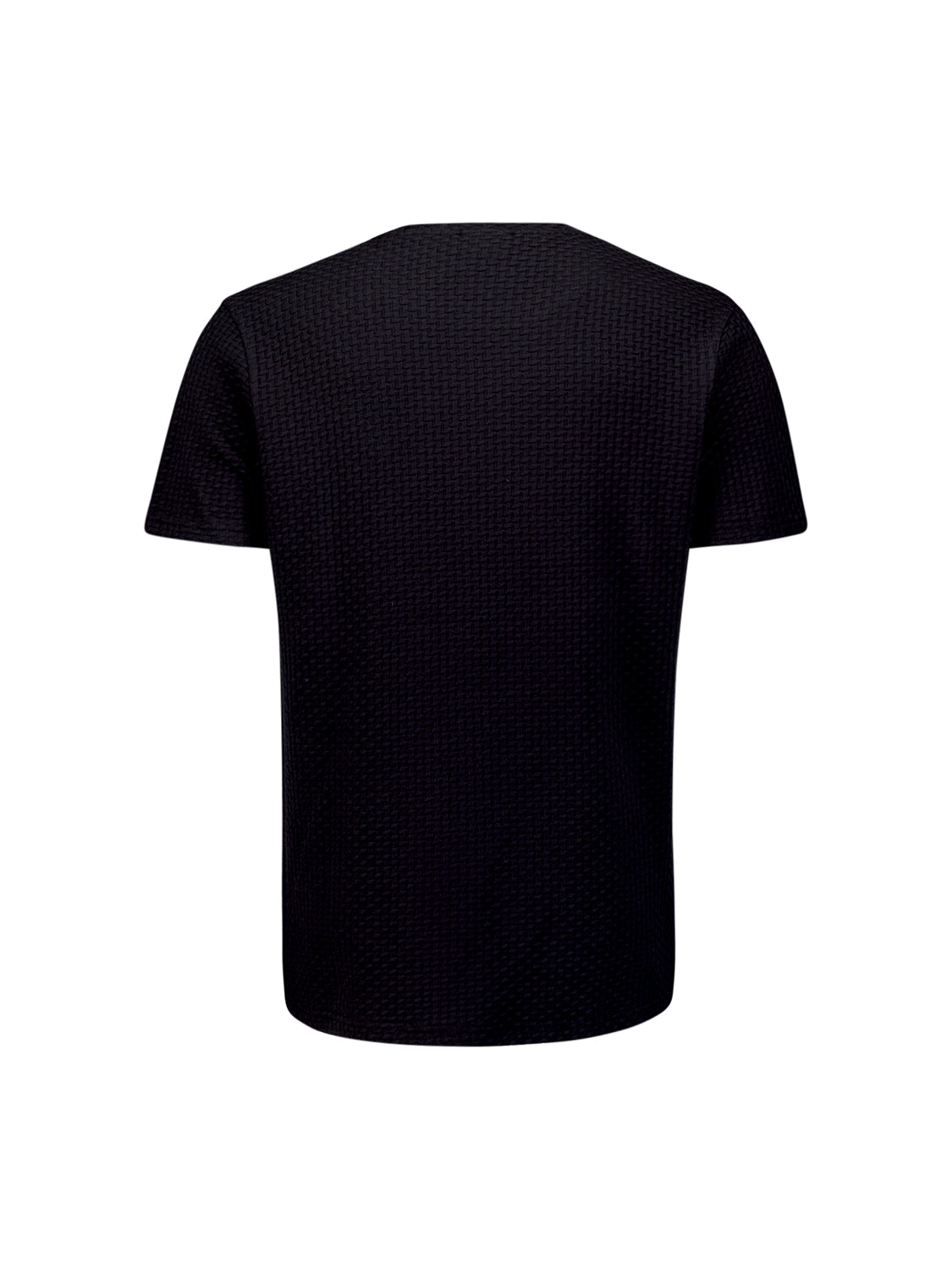 T-Shirt Crewneck Relief Jacquard Bl - 29360791