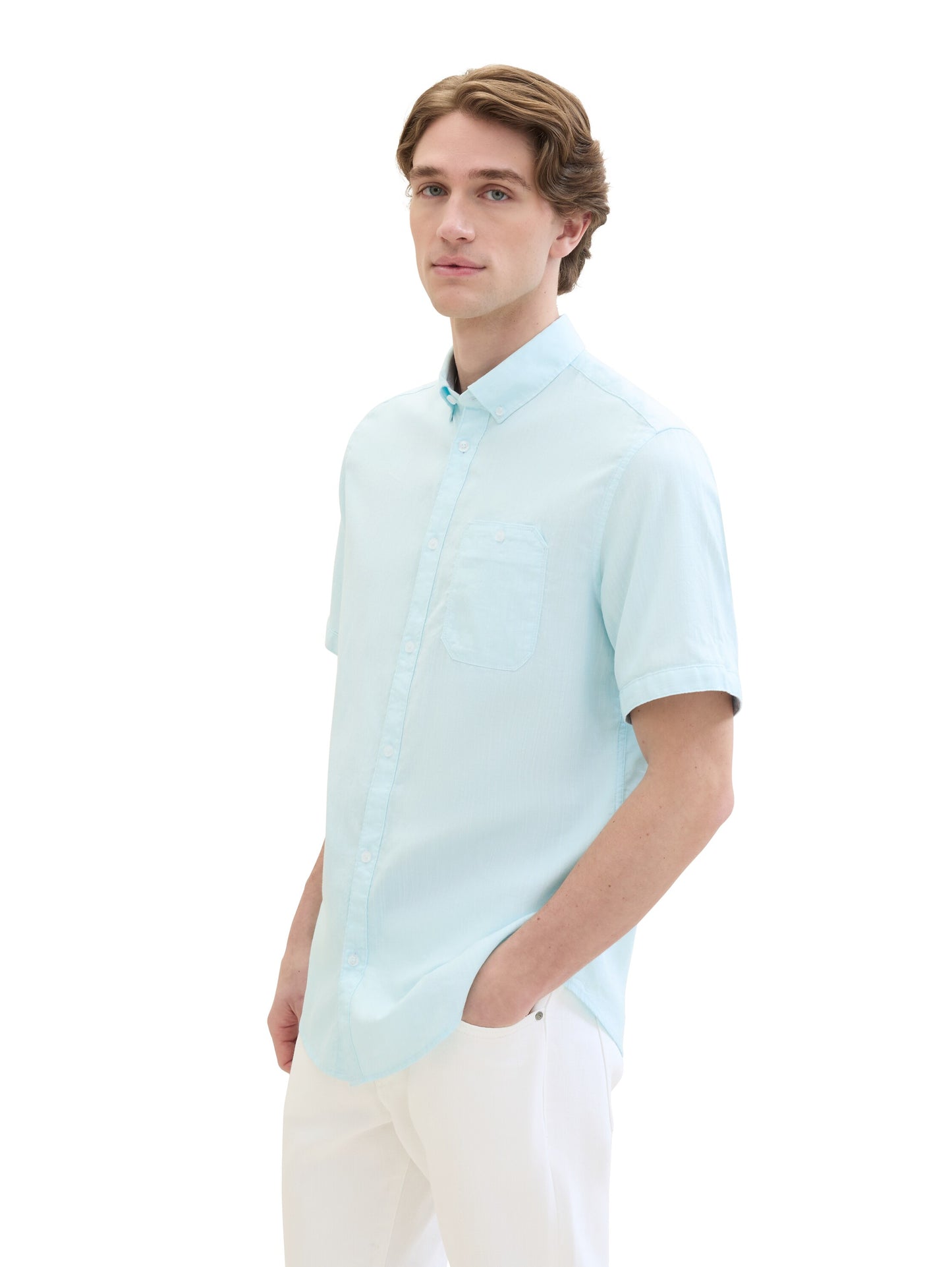 chambray slubyarn shirt - 1041373