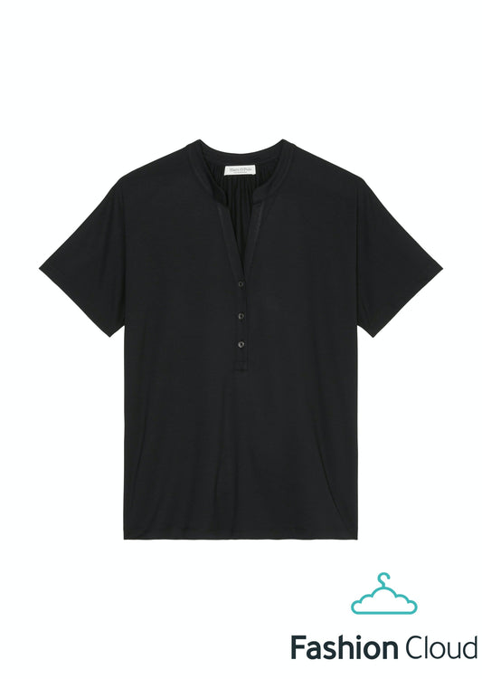 Jersey-blouse, short-sleeve, placke - M03205251365