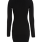 TJW COLLAR BADGE SWEATER DRESS - DW0DW15016
