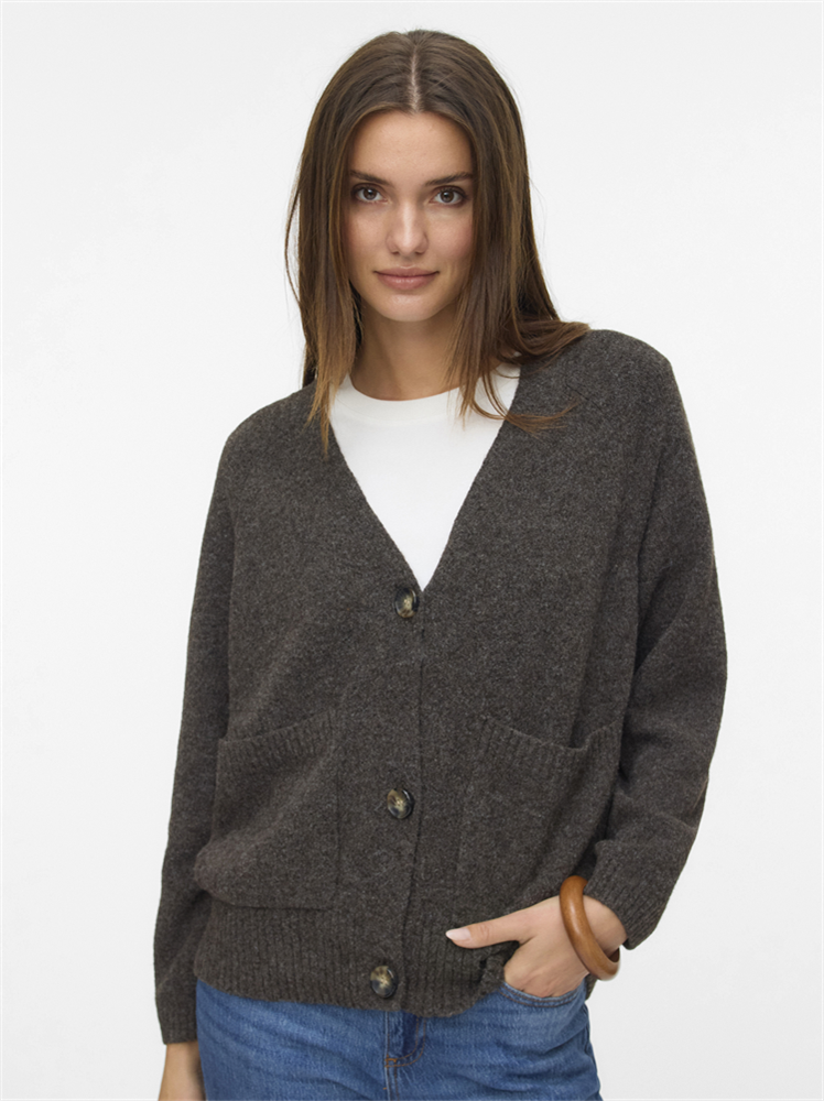 VMBOOM LS V-NECK BUTTON CARDIGAN GA - 10320457