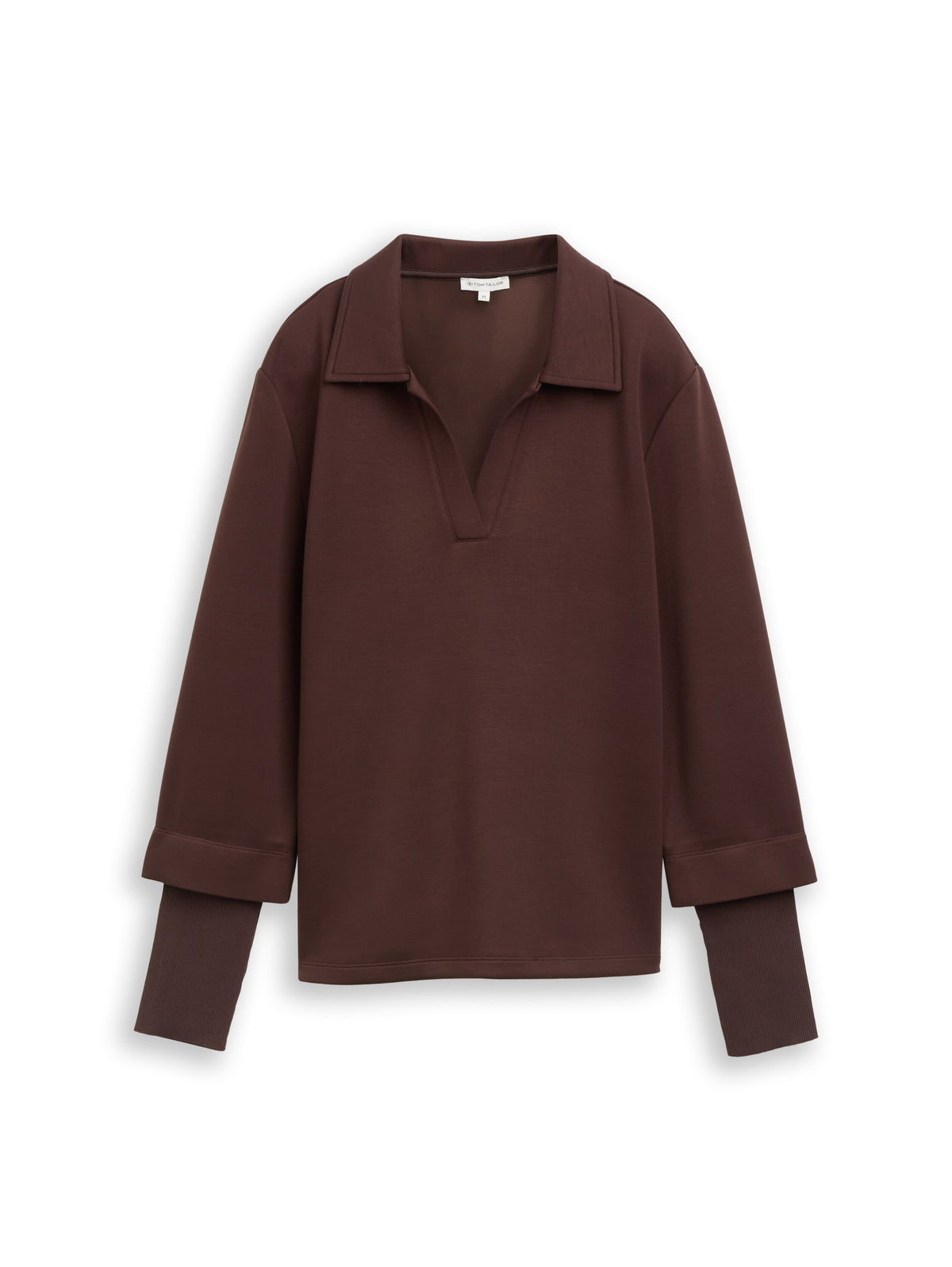 Sweatshirt scuba Polo with rib - 1053423