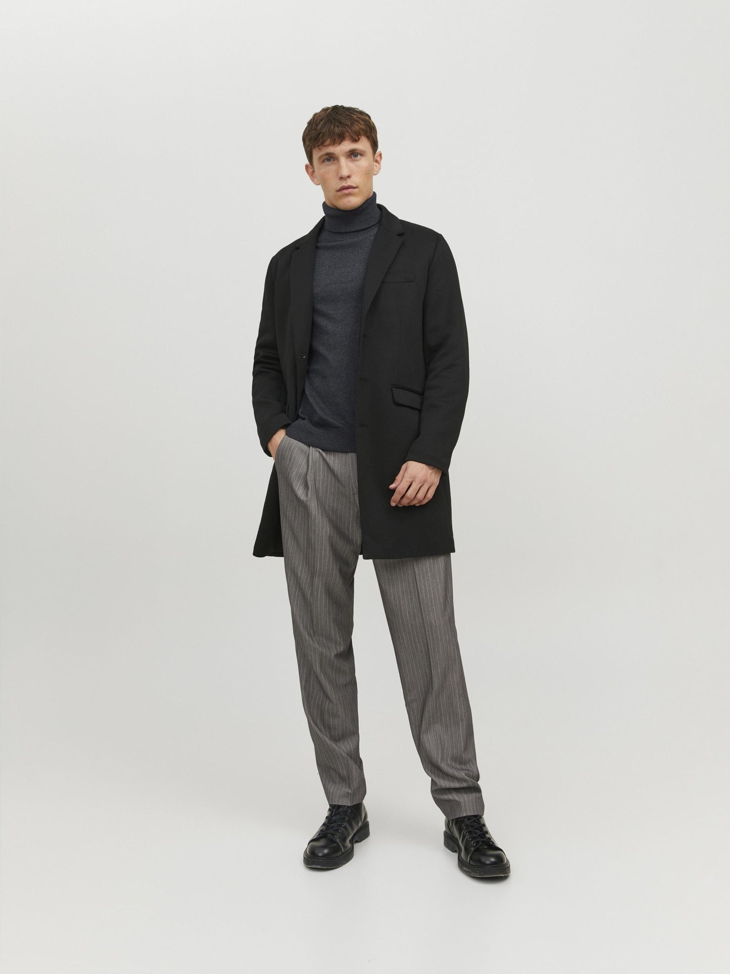 JJEEMIL KNIT ROLL NECK NOOS - 12157417