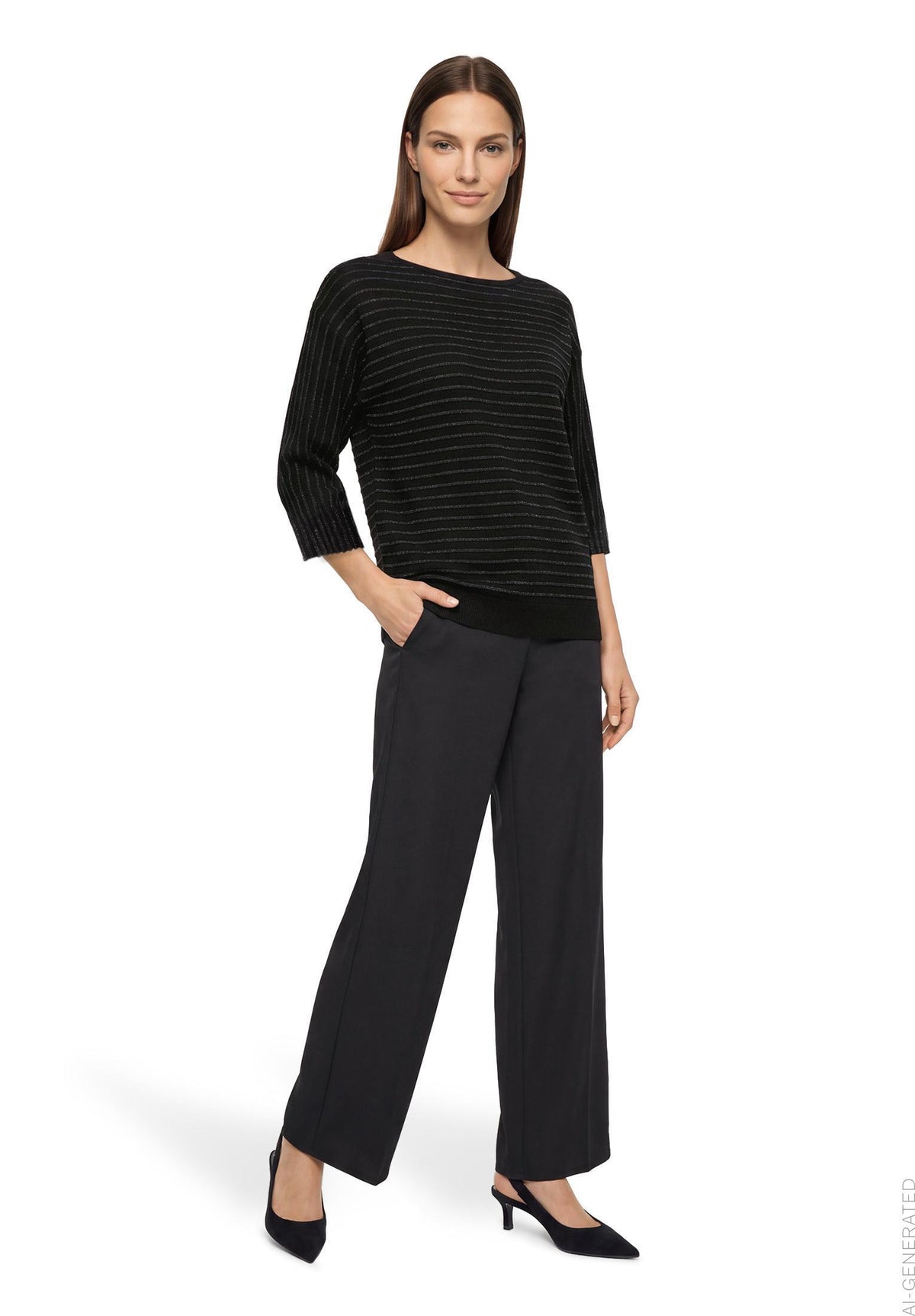 Strickpullover Kurz 3/4 Arm - 55262082