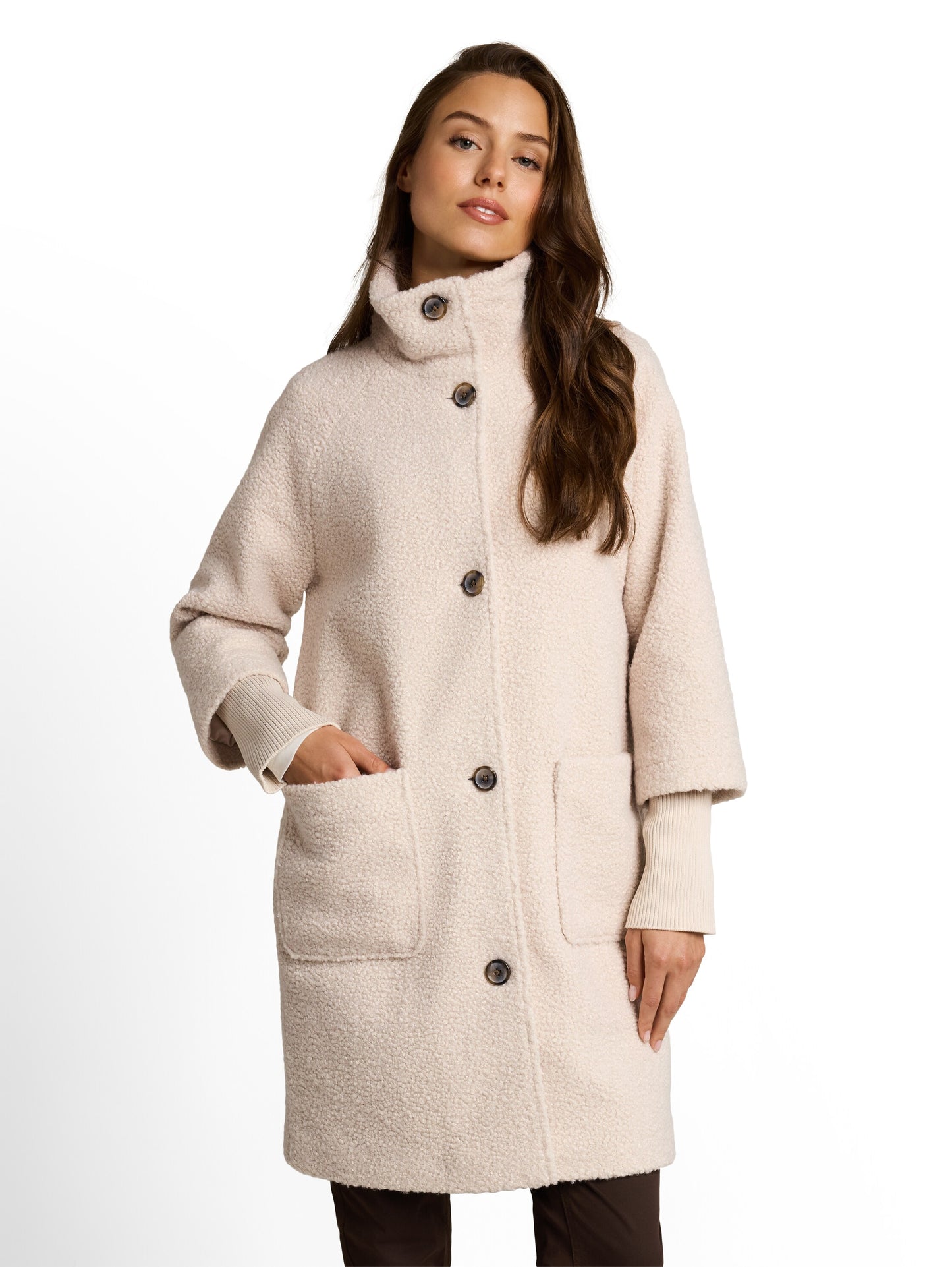 boucle coat - 1053758