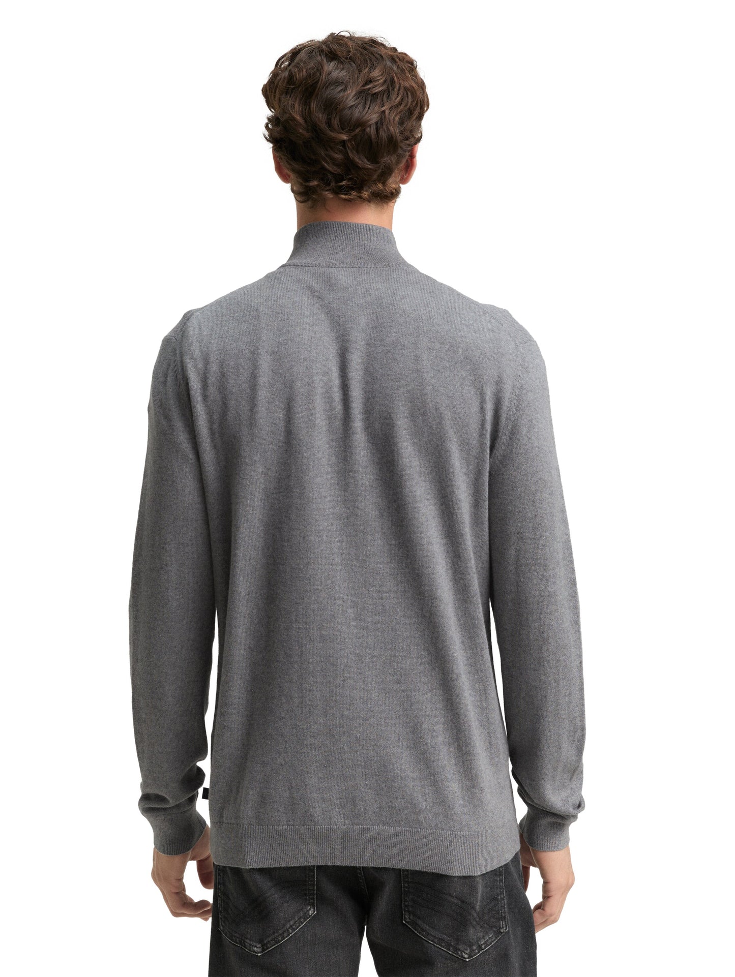 cotton cashmere knitted troyer - 1048018