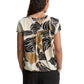 blouse printed shortsleeve - 1045238
