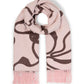 woven scarf with flowers - 1052820