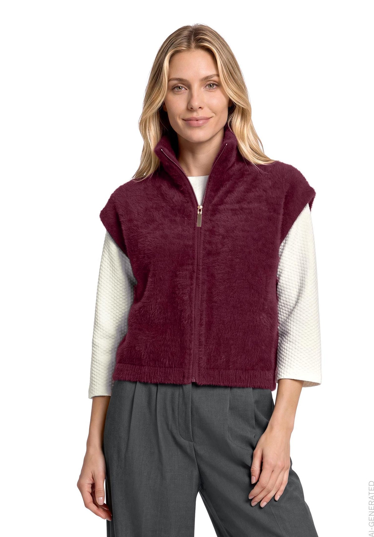Strickjacke Kurz ohne Arm - 59463433
