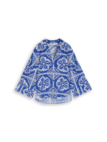 blouse loose fit with linen - 1049825