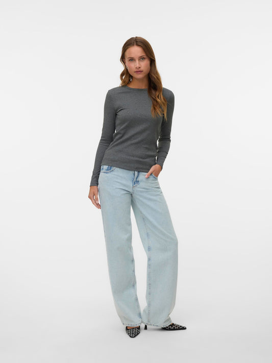 AWIRWINA LS O-NECK TOP NOOS - 10300893