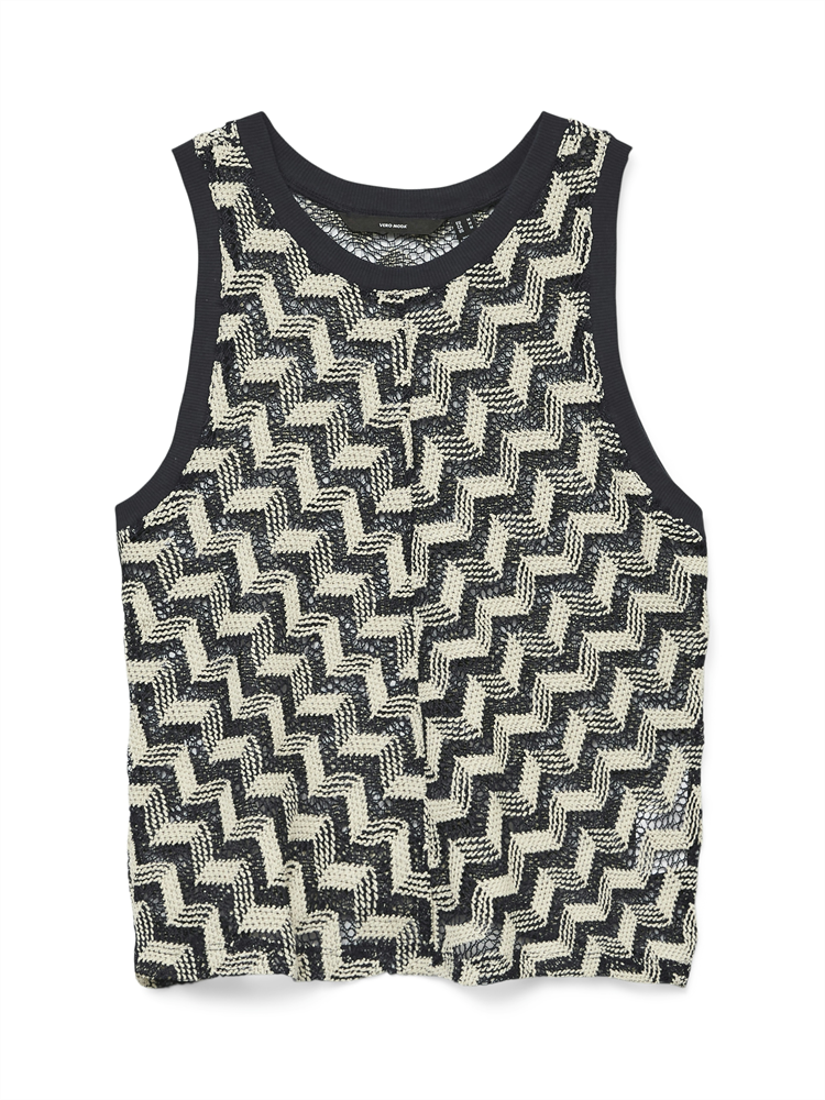 VMTIKKA SL CROCHET TOP JRS GA - 10327092