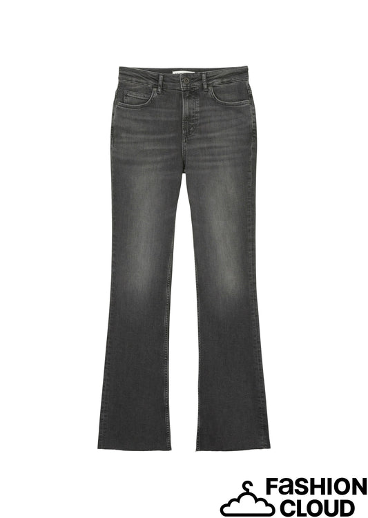 Denim trousers, high waist, flared - 409917212083