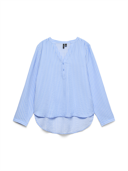 VMKAJA LS V-NECK FOLD-UP TOP WVN - 10340684