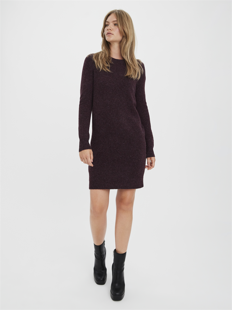 VMDOFFY LS O-NECK DRESS GA NOOS - 10215523
