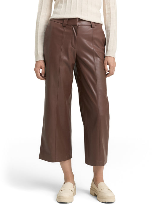 vegan leather culotte - 1048846