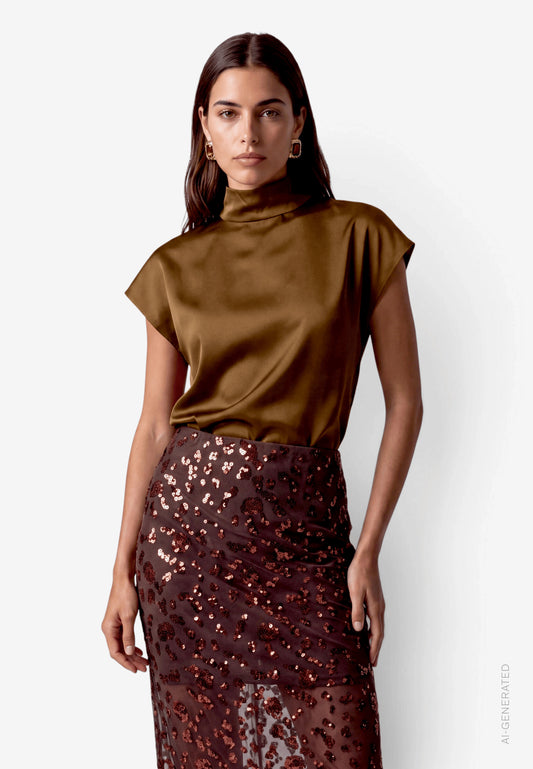 Bluse Kurz ohne Arm - 110-10004514