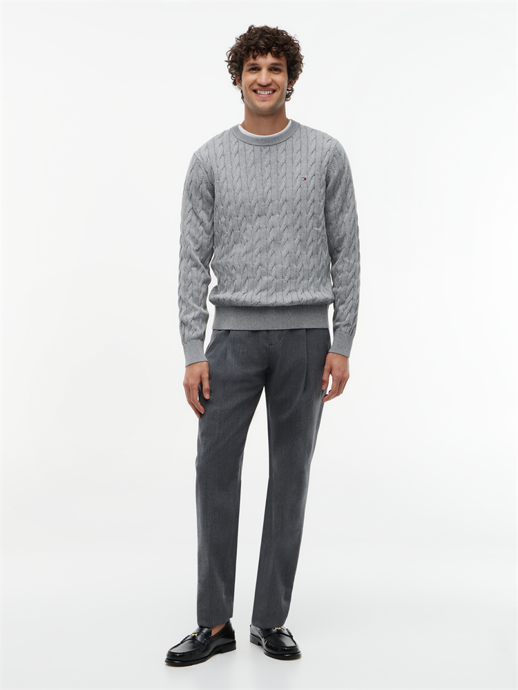 CLASSIC COTTON CABLE CREW NECK - MW0MW33132