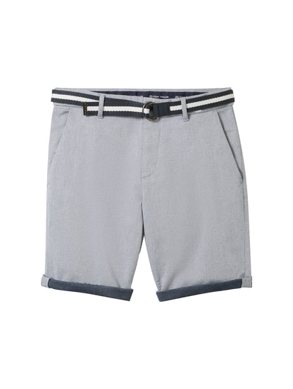 slim chino shorts with belt - 1040224