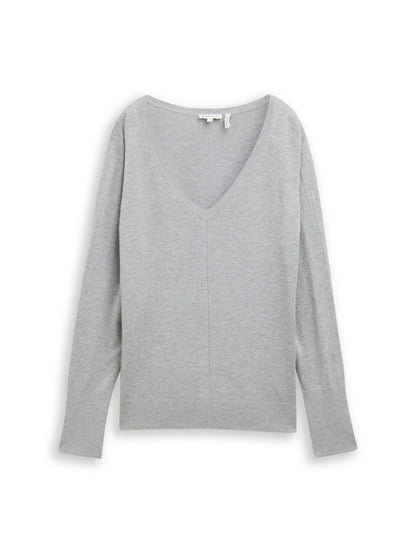 knit v-neck sweater - 1049185