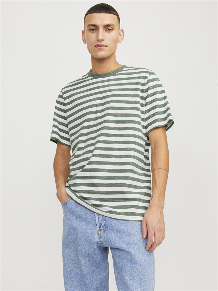 JORTAMPA STRIPE TEE SS CREW NECK - 12252176