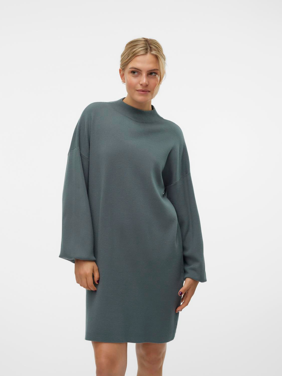 VMNANCY LS FUNNELNECK DRESS NOOS - 10249116