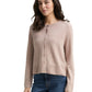 knit cardigan with saddle shou - 1047700