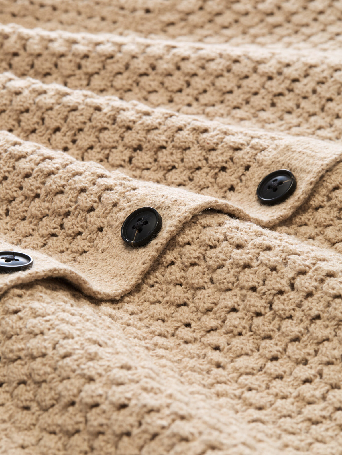 Knit cardigan with collar - 1051363
