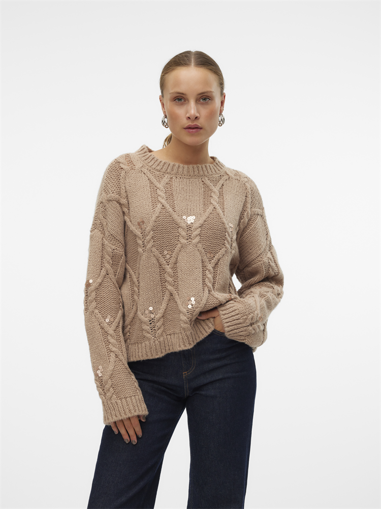 VMUNA LS O-NECK PULLOVER GA - 10314239