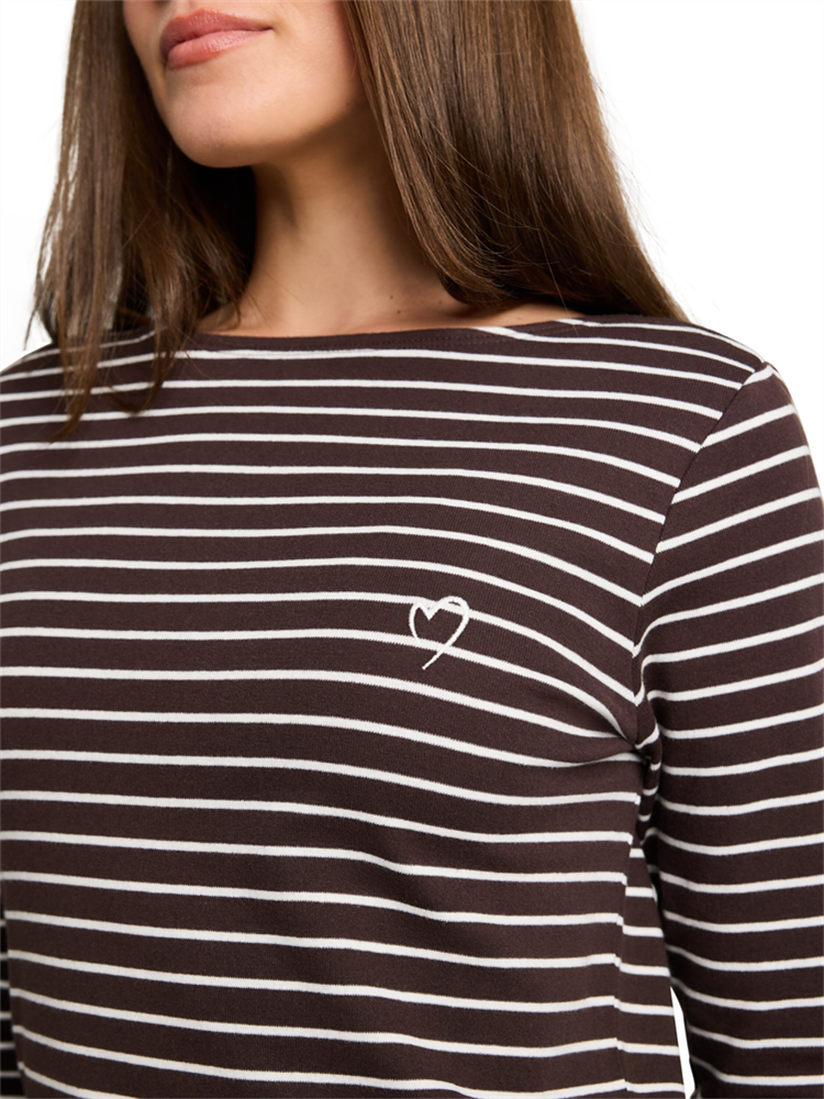 T-Shirt striped boatneck - 1051234