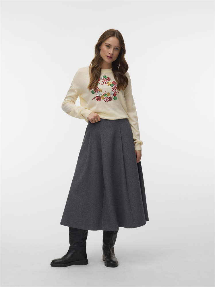 VMNEW GLITTER LS O-NECK PULL. XMAS - 10347076