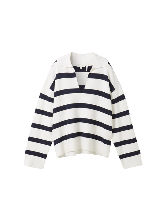 knit pullover striped - 1040998