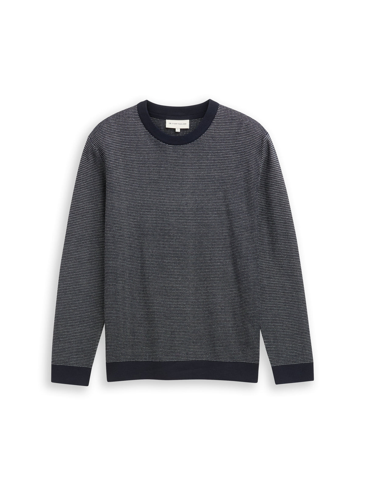 fine structure knit pullover - 1049372