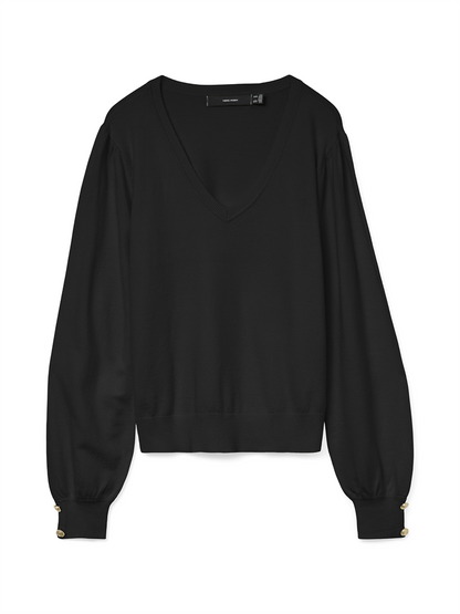VMHOLLYKARIS LS V-NECK PULLOVER BOO - 10310578