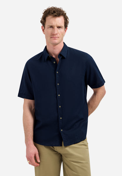 Shirt Short Sleeve With Linen - 31480321SN