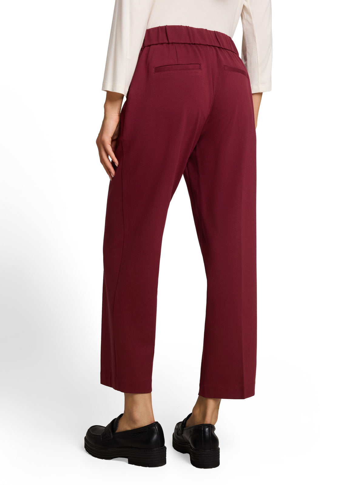 cropped straight leg pants - 1052971