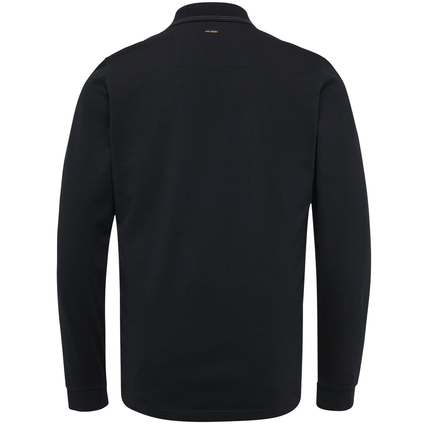 Long sleeve polo peached pique str - PPS2210812
