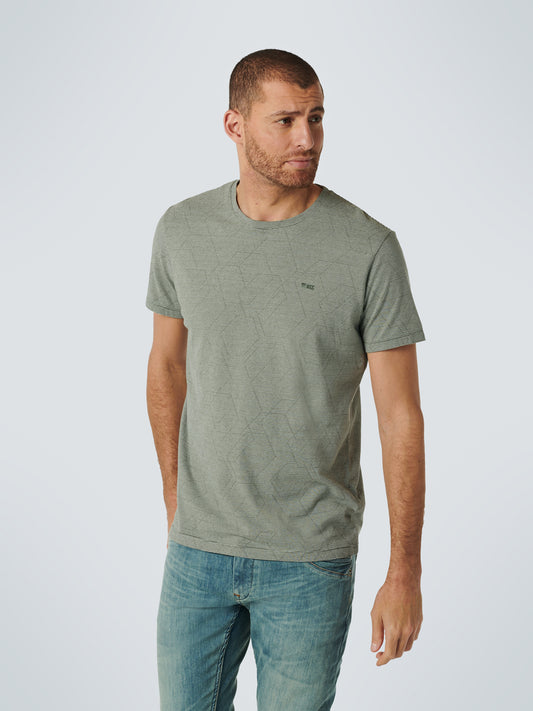 T-Shirt Crewneck Stripe Jacquard - 15350328