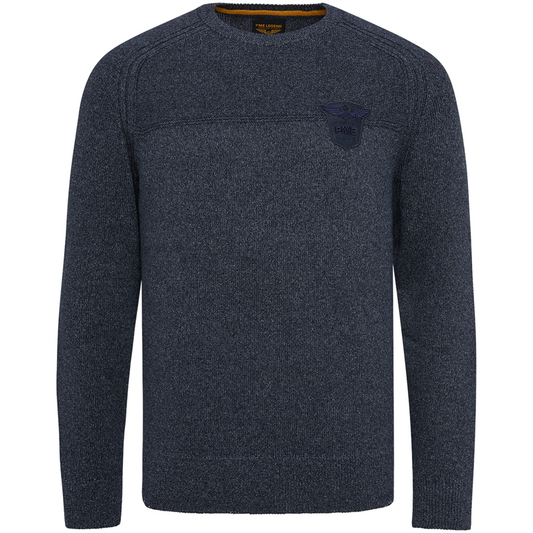 Long sleeve r-neck cotton knit - PKW2208306