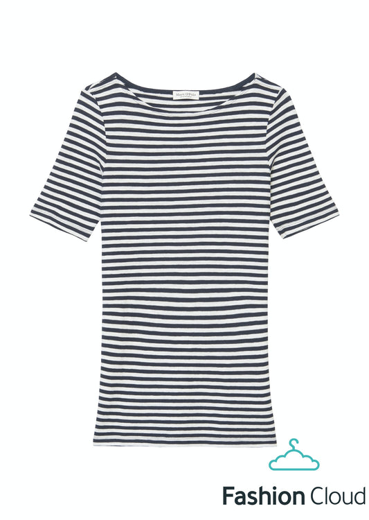 T-shirt, short sleeve, boat neck, s - B01219651333