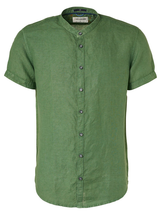 Shirt, s/sl, Granddad, fabric dyed - 96460401