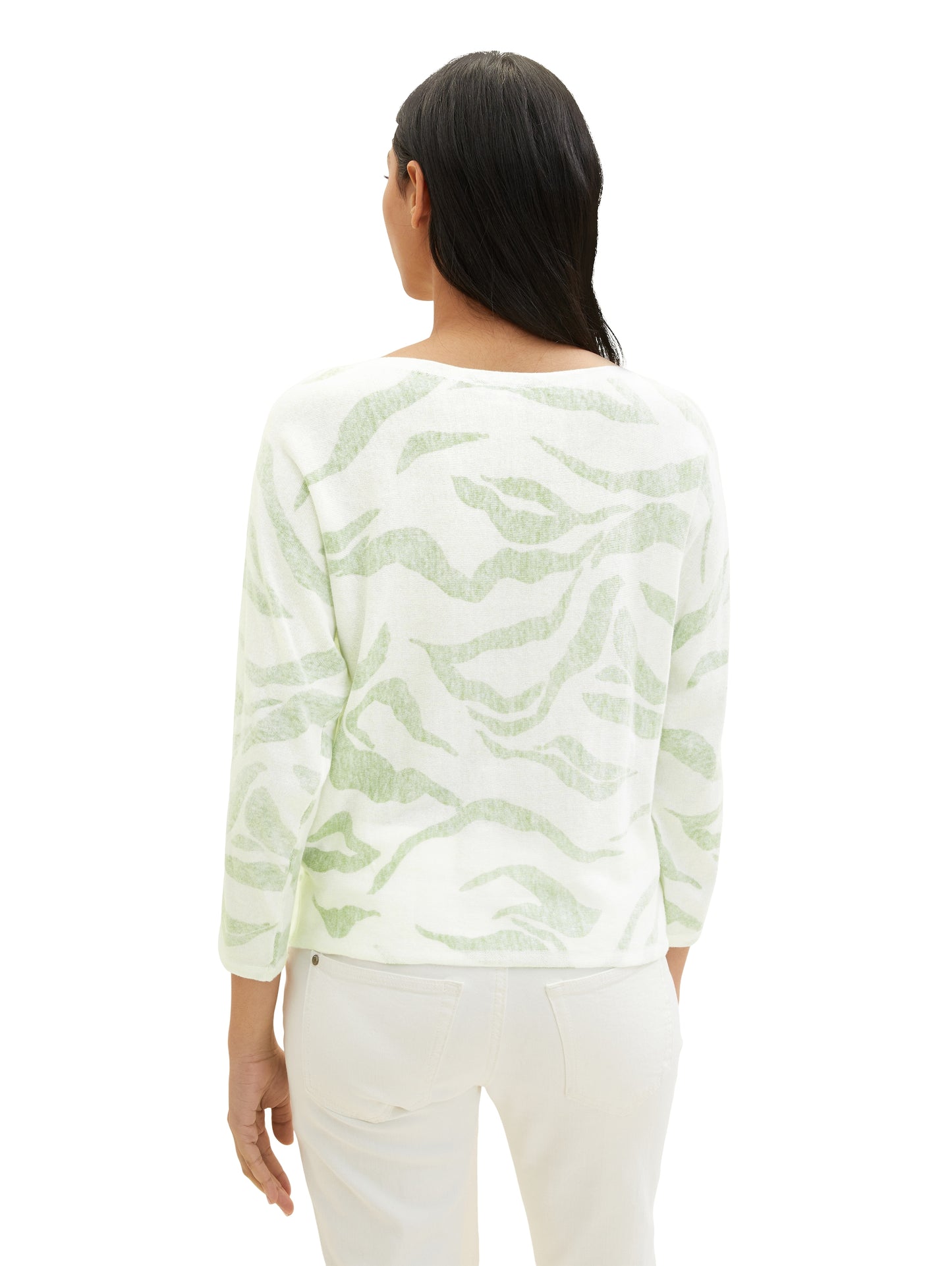 Knit pullover inside printed - 1035303